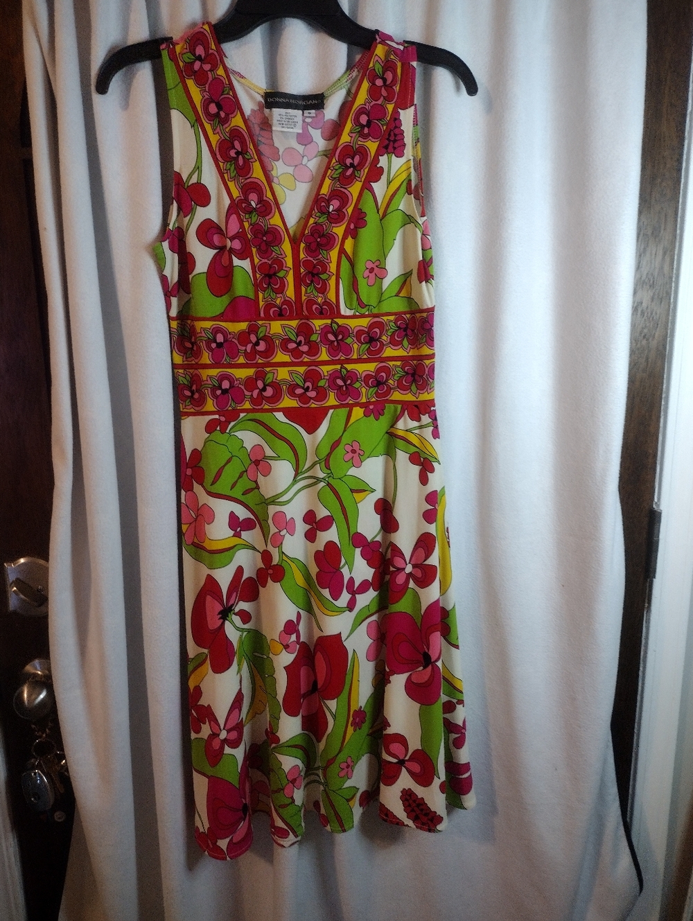 Donna Morgan Colorful Funky Floral Dress
